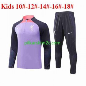 Liverpool Dziecięca Komplet Bluzy Treningowe Fioletowy 2023/24